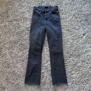 MOTHER hustler ankle fray jeans